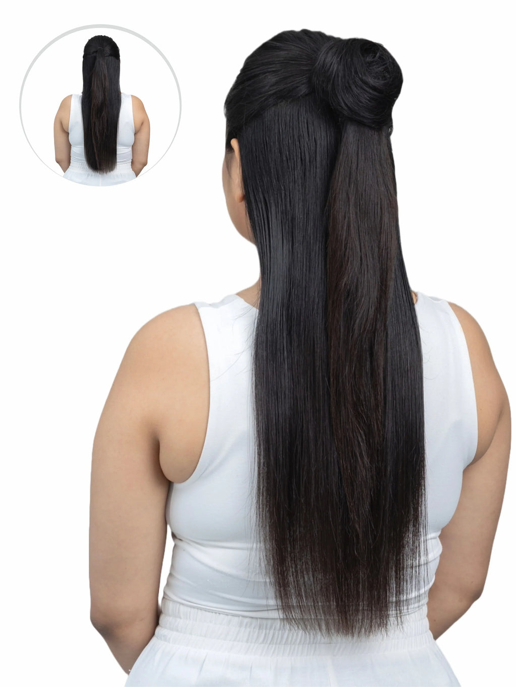 Clip On Bun - Natural Black